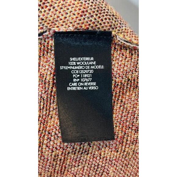 Alice + Olivia Cardigan Hester S RED BLACK Paisley Cheetah Patchwork Oversized - Picture 15 of 16